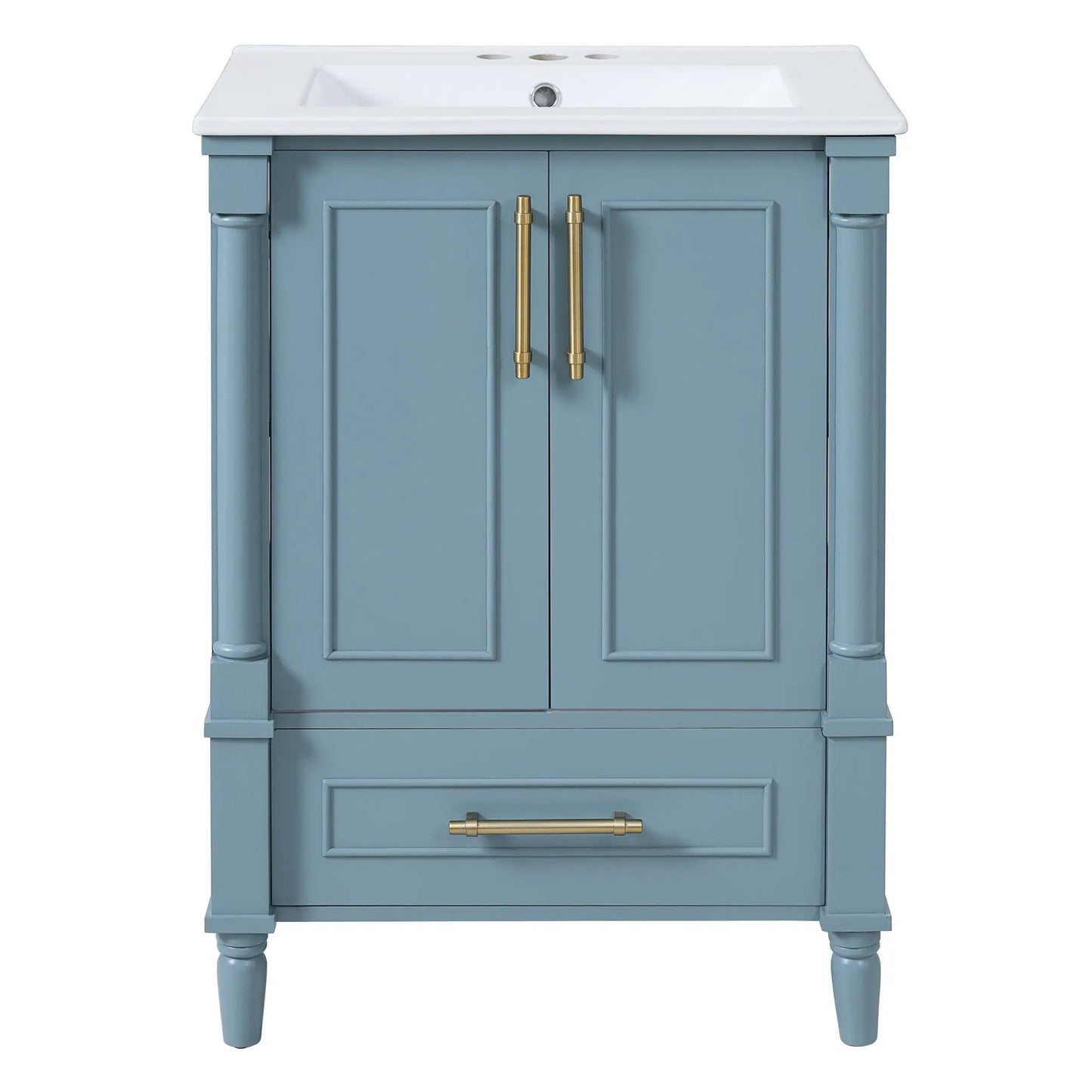 Bathroom Vanity With Ornate French Cylinder Legs