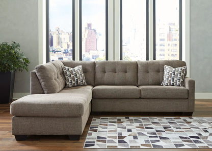 Mahoney stationary sectional with left chaise in taupe fabric by Unique Piece Furniture on Tampa Home & Garden Store
