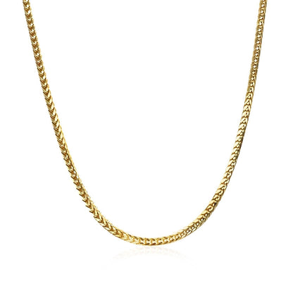 Franco chain necklace 18k yellow gold 1.60mm by Bids.com on Tampa Home & Garden Store