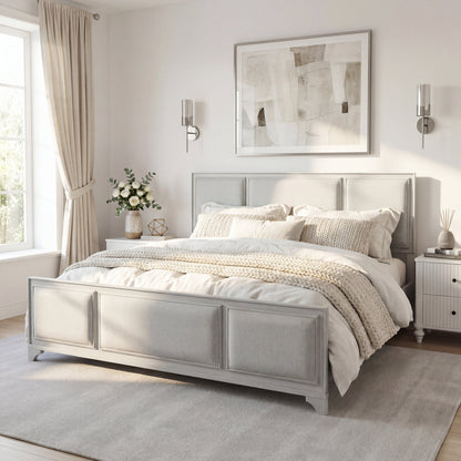 King Size Bed Frame and the Upholstered Headboard