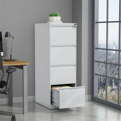 Durable metal 3-drawer filing cabinet with lock for office storage on Tampa Home & Garden Store