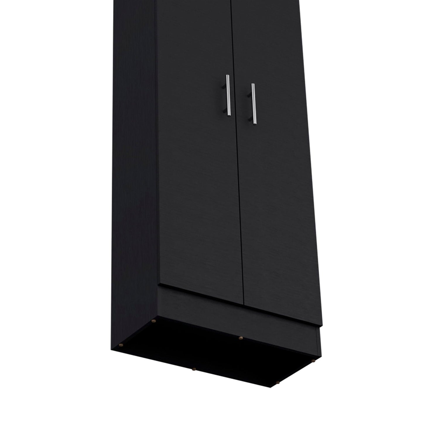 Black Pantry Cabinet With Doors And Shelves