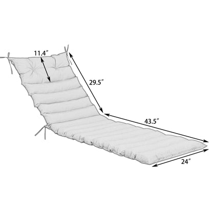 Outdoor lounge chair cushion replacement set 2pcs khaki by HouseOfZazla on Tampa Home & Garden Store
