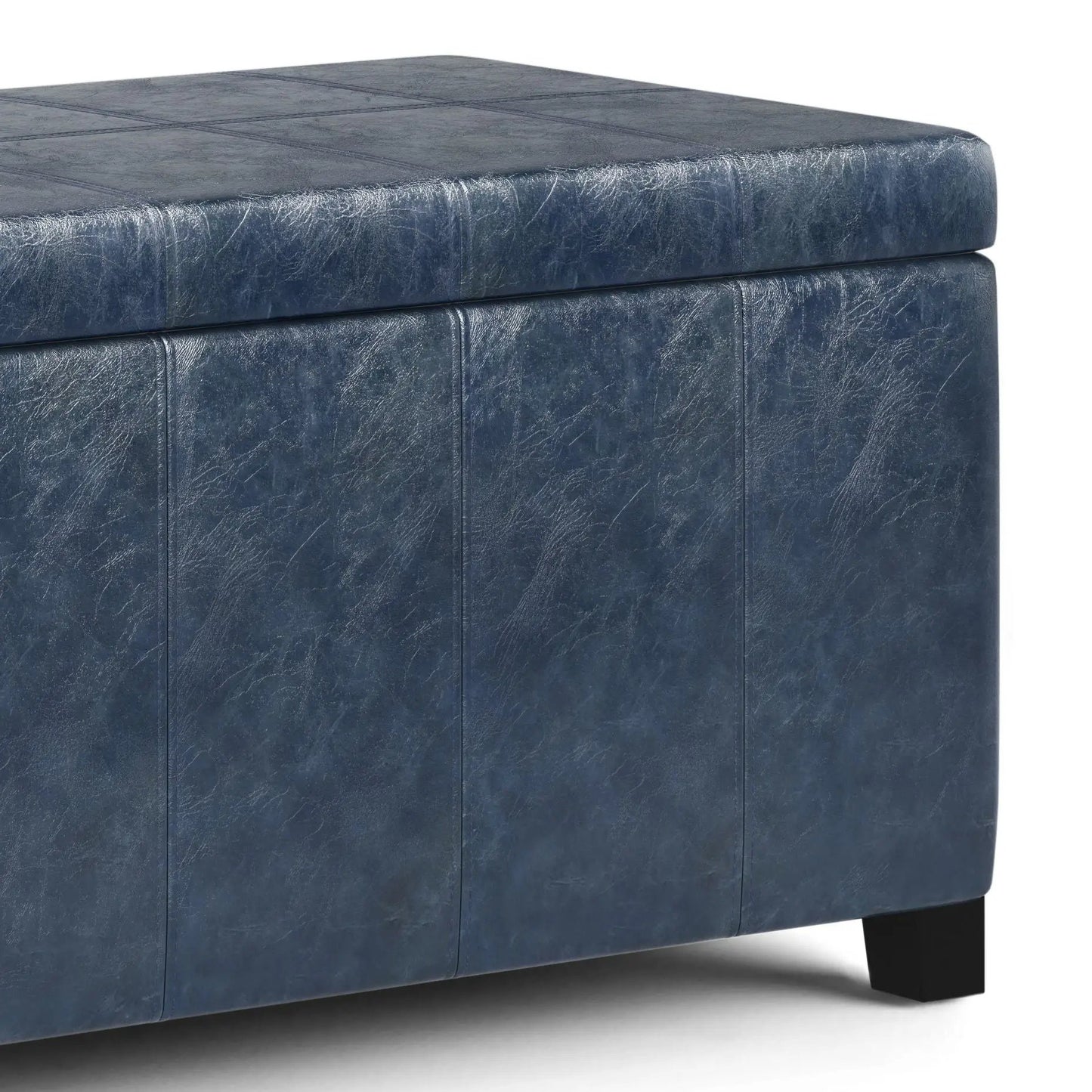 Dover Upholstered Storage Ottoman Bench with Lid