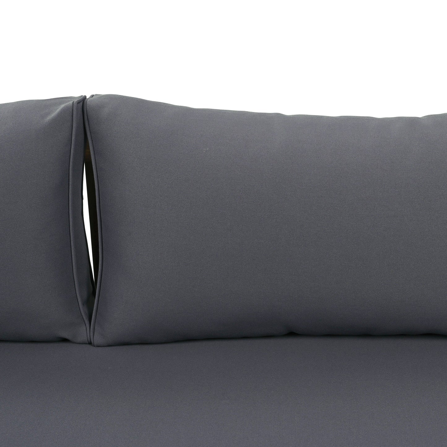 Claremont 3 Seater Daybed cushions in charcoal gray fabric for outdoor furniture sets on Tampa Home & Garden Store