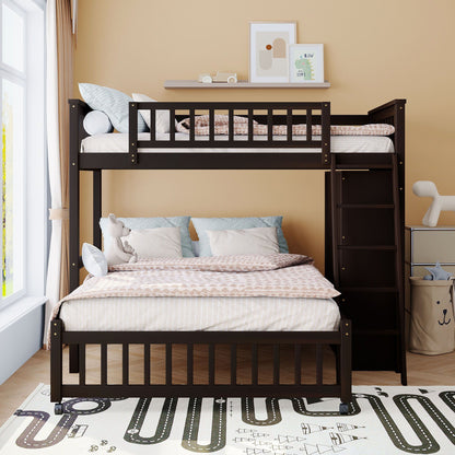 Bunk Bed With Six Drawers And Flexible Shelves