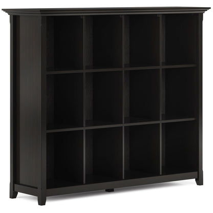Amherst Cube Storage Bookcase with cubbies, dark espresso finish, HouseOfZazla cube organizers on Tampa Home & Garden Store