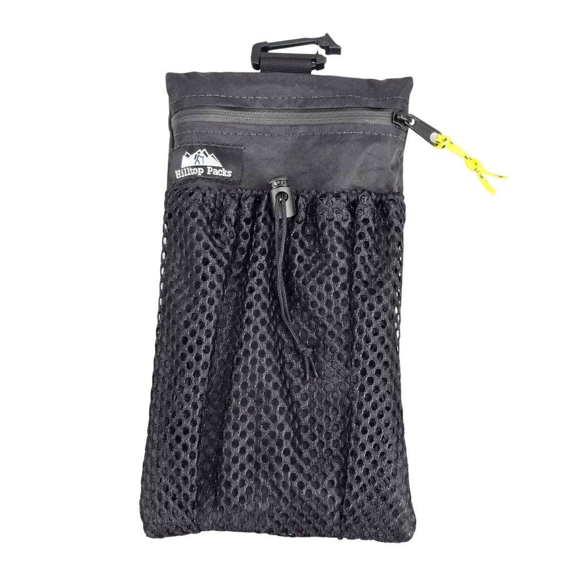 Cell Phone Pouch for Backpack Shoulder Strap with Zipper, black mesh by Hilltop Packs LLC on Tampa Home & Garden Store