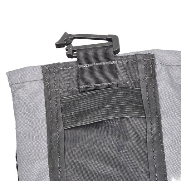 Cell phone pouch for backpack strap gray nylon with zipper and clip Hilltop Packs LLC on Tampa Home & Garden Store