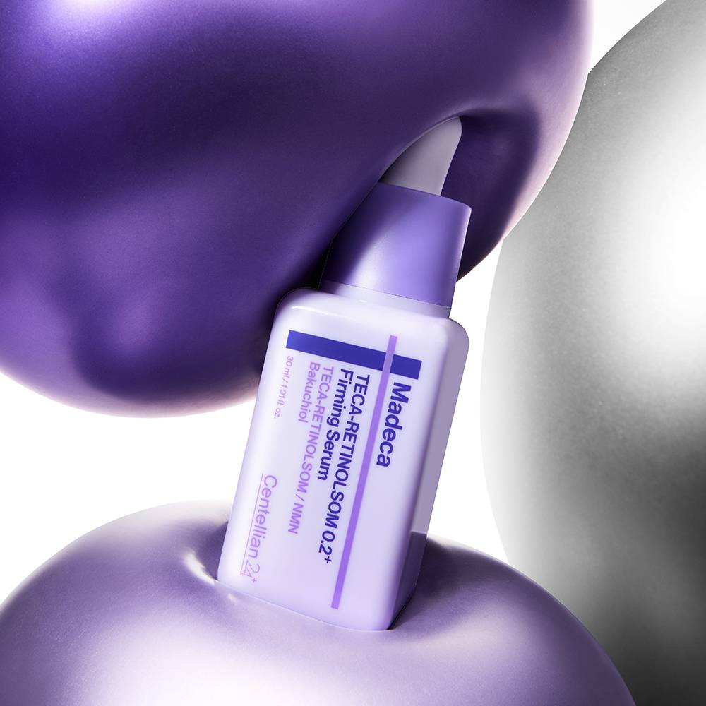 CENTELLIAN24 Madeca Teca-Retinolsom 0.2+ Firming Serum bottle by Seoulia in lavender on Tampa Home & Garden Store