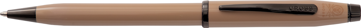 Century II Earthy Beige ballpoint pen by A.T. Cross, beige resin body with black clip on Tampa Home & Garden Store