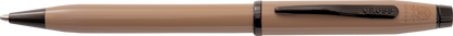 Century II Earthy Beige ballpoint pen by A.T. Cross, beige resin body with black clip on Tampa Home & Garden Store
