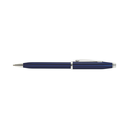 Cross Century II blue lacquer ballpoint pen with silver trim and clip on Tampa Home & Garden Store