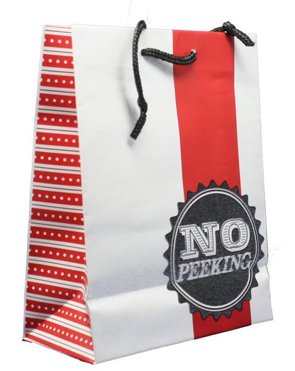 Bolsa de regalo contemporánea con pañuelos - Mediana sin asomarse