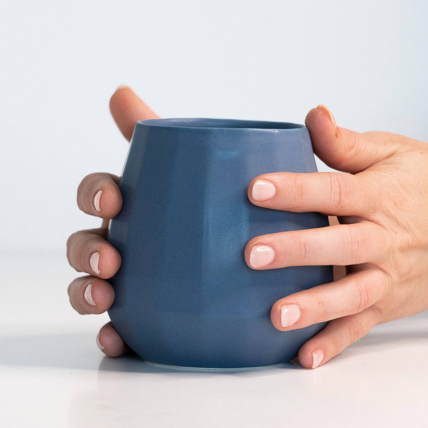 Ceramic Stemless Wine Glasses Set of Two