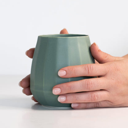Ceramic Stemless Wine Glasses Set of Two