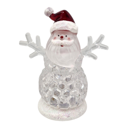 Père Noël lumineux scintillant - 11,5 cm
