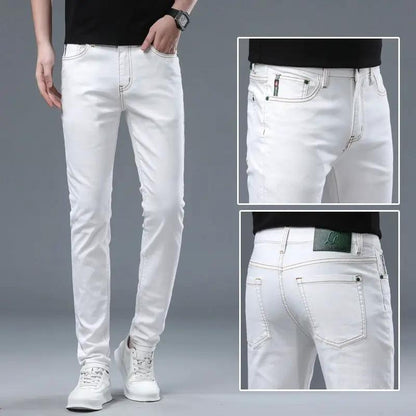 White washed jeans for men by FLIPSTYLEZLLC with front and back pockets on Tampa Home & Garden Store