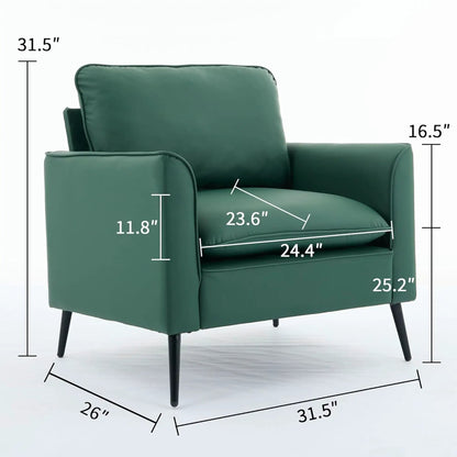 Nordic Retro Light Upholstered Sofa Chair