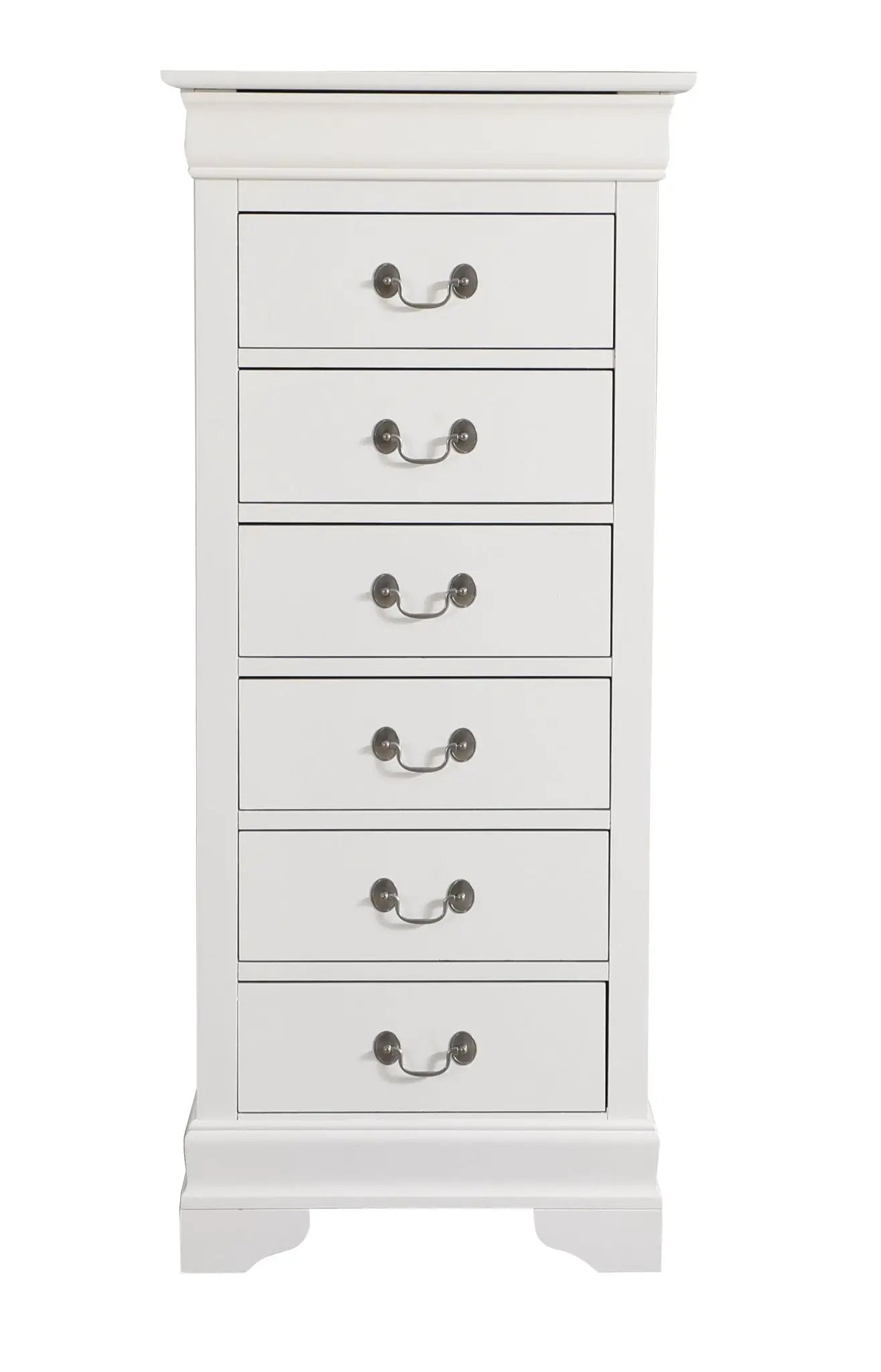 Traditional Style Lingerie Chest white with metal handles by Unique Piece Furniture on Tampa Home & Garden Store