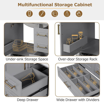 Traditional Bathroom Vanity With Soft Close Doors