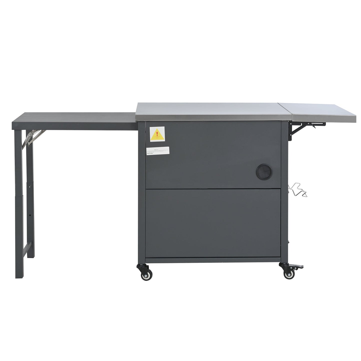 Foldable Outdoor Prep Cart and Storage Shelf