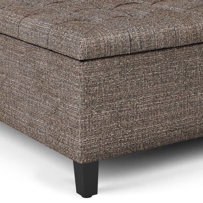 Harrison Upholstered Coffee Table Storage Ottoman