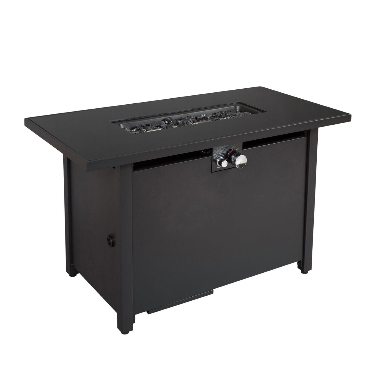 Outdoor Steel Fire Pit Table and Black Lid