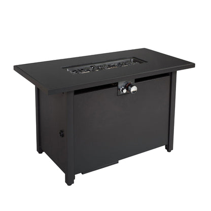 Outdoor Steel Fire Pit Table and Black Lid