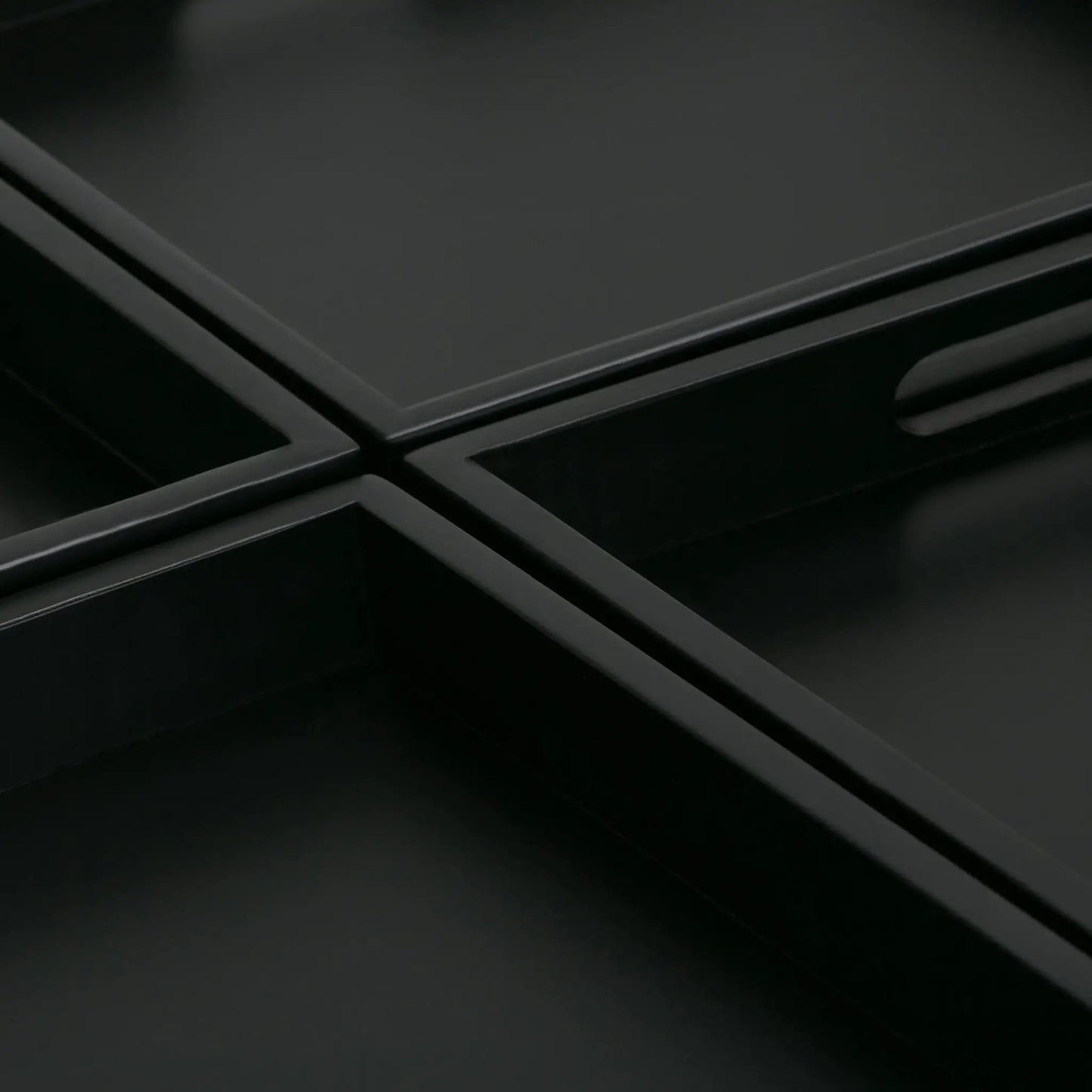Avalon square coffee table storage ottoman by Unique Piece Furniture in black finish on Tampa Home & Garden Store