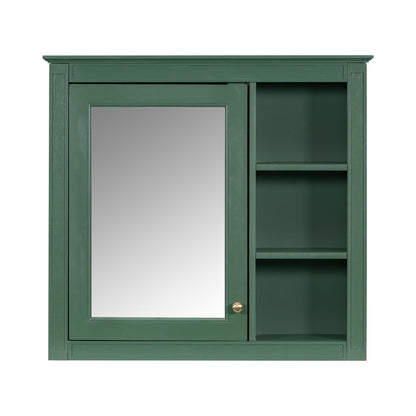 Bathroom vanity with medicine cabinet in green; 2 soft-close doors, 4 drawers, HouseOfZazla on Tampa Home & Garden Store