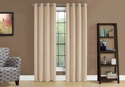2 Piece Curtain Panel Set Room Darkening Grommet