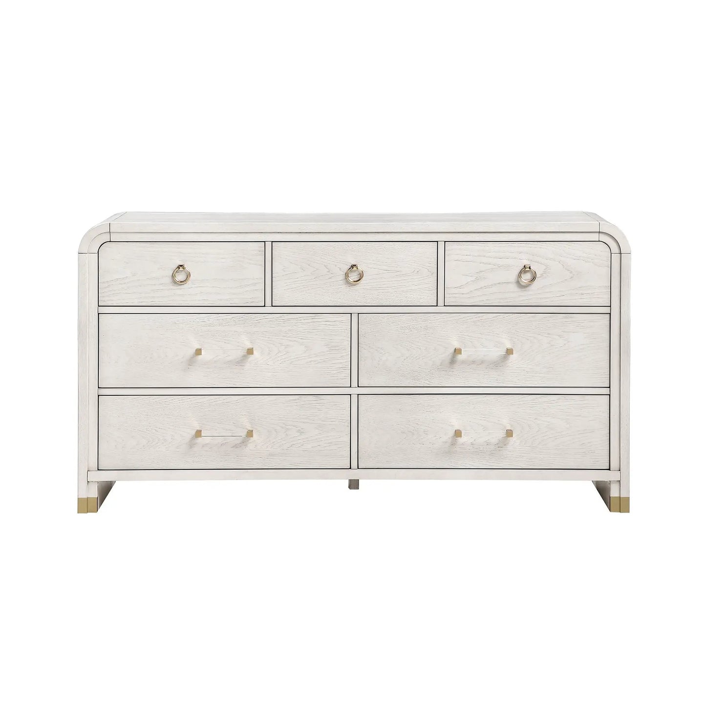 Malco Oak Dresser with Gold Detailing Finish