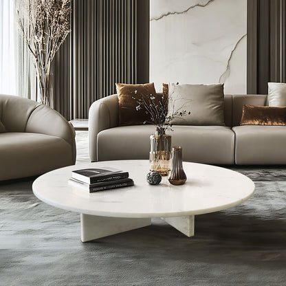 Luxury Marble Coffee Table With Unique Veining