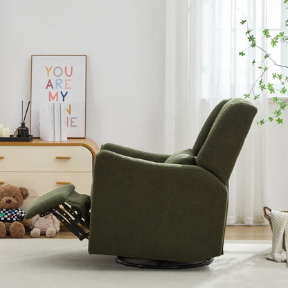 Wide Wingback Swivel Glider And Recliner