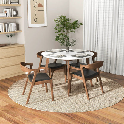 Alina Dining Table in Solid Wood and Contemporary