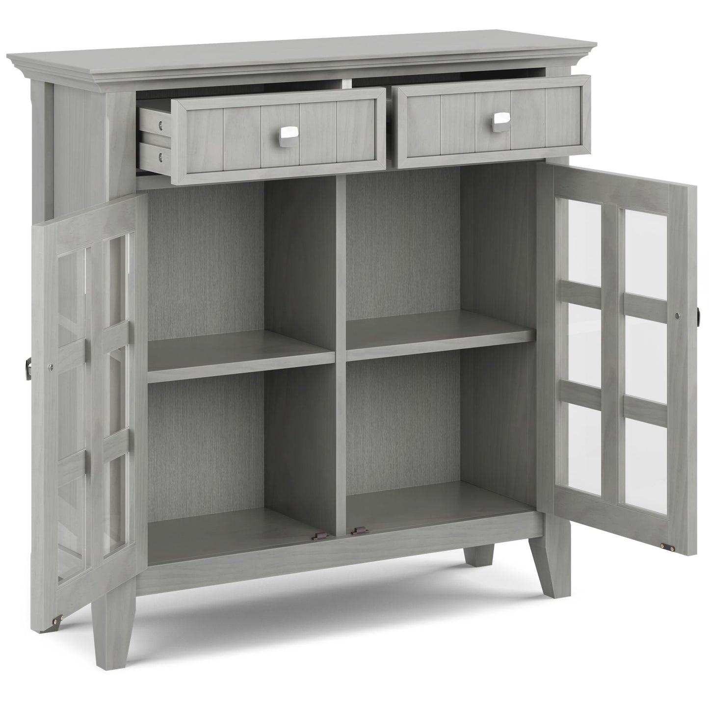 Acadian Entryway Storage Cabinet by HouseOfZazla, gray accent cabinet with 2 doors on Tampa Home & Garden Store