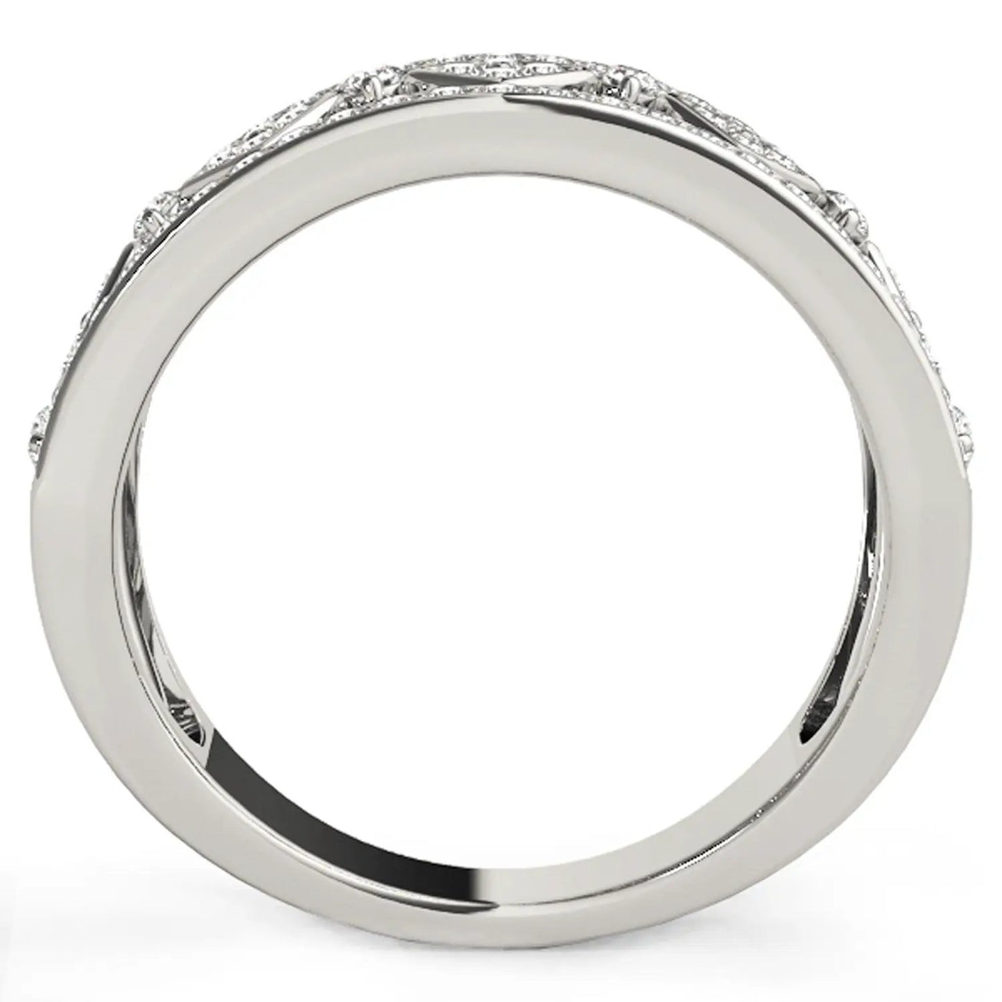 Diamond studded square motif ring, 14k white gold, 1/2 cttw, Bids.com on Tampa Home & Garden Store