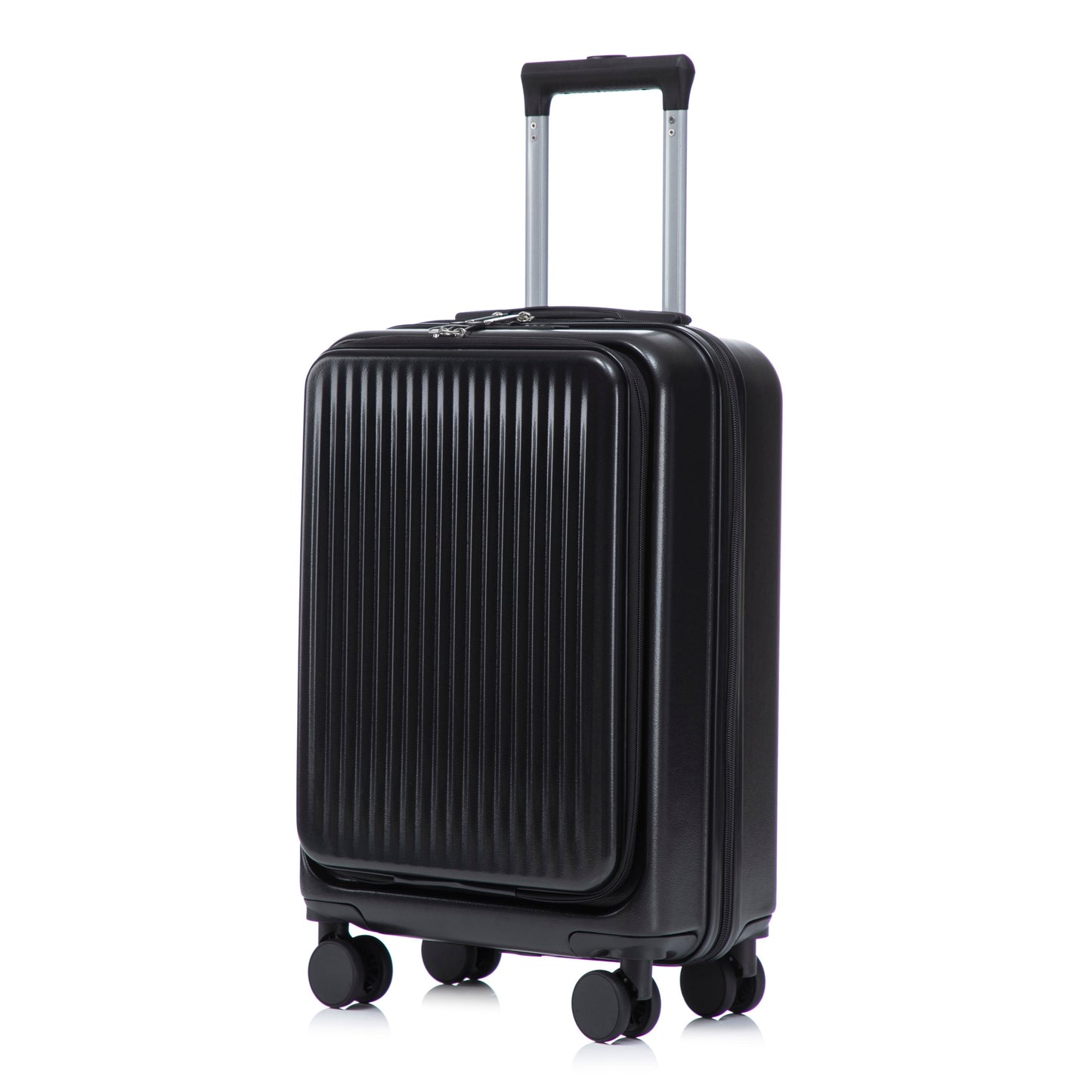 ABS spinner luggage set black with cosmetic case, 14' & 20' sizes on Tampa Home & Garden Store