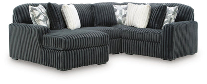 Midnight Madness Sectional and Jumbo Corduroy