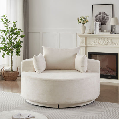 Modern Single Sofa and Swivel Sleeper Chair