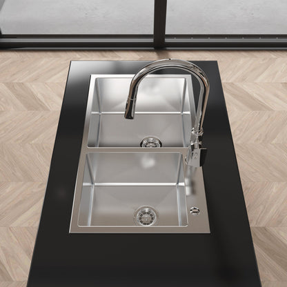 New Double Bowl Sink and a Brushed Nickel Finish