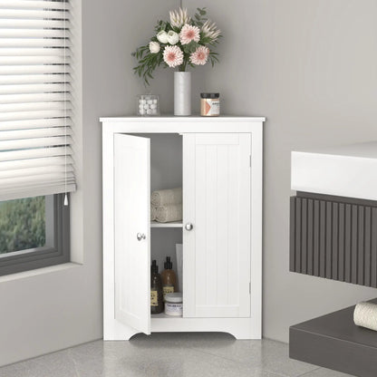 Corner Cabinet Two Doors and Adjustable Shelves