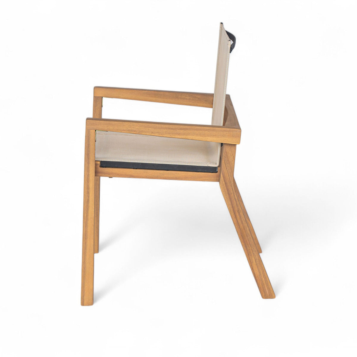 Belfast dining chairs with mesh seating, acacia wood frame, 2-pack on Tampa Home & Garden Store