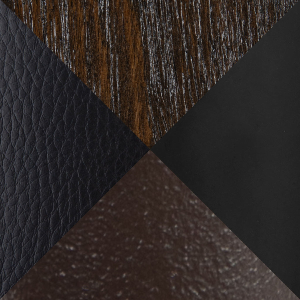 Farmhouse counter stool set with swivel and footrest in black or brown leather, wood, metal on Tampa Home & Garden Store
