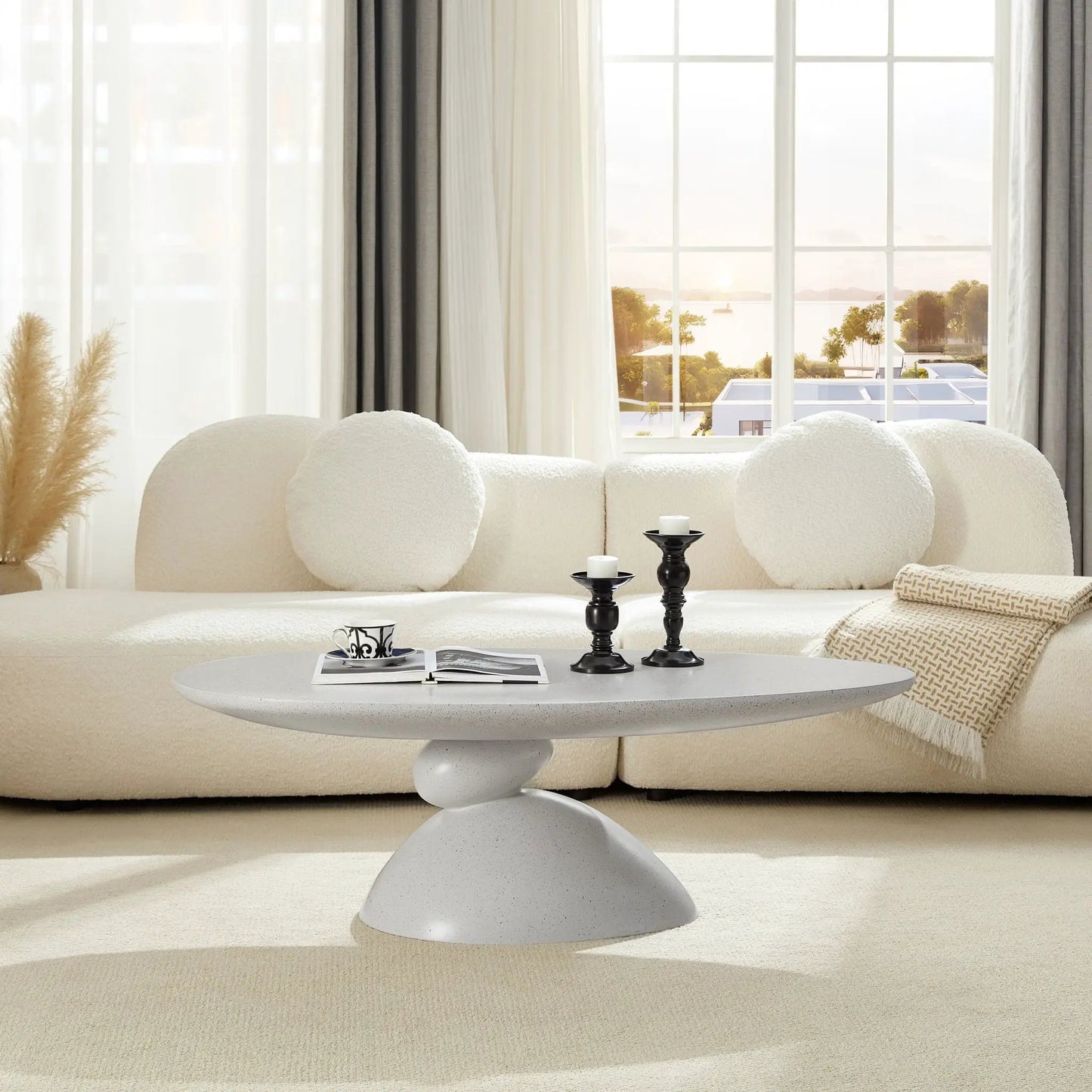 Tibetan Ritual Inspired Lucky Stone Shaped Table