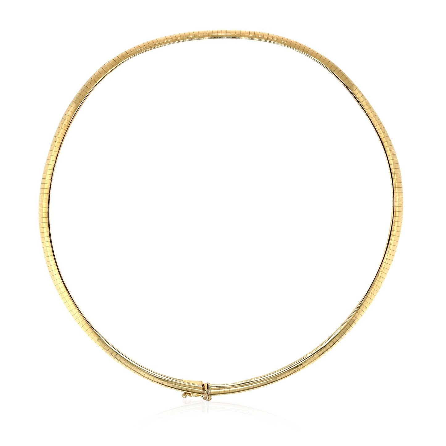 14k yellow gold omega-style chain necklace, 6 mm, with box clasp, by Bids.com on Tampa Home & Garden Store