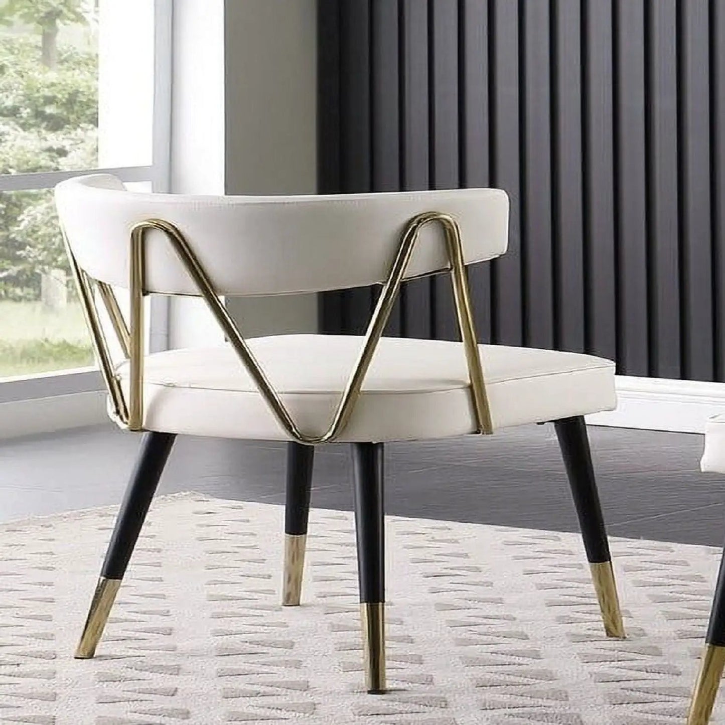 Glam Dining Chairs Set of Two Modern Luxury