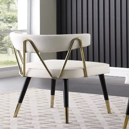 Glam Dining Chairs Set of Two Modern Luxury