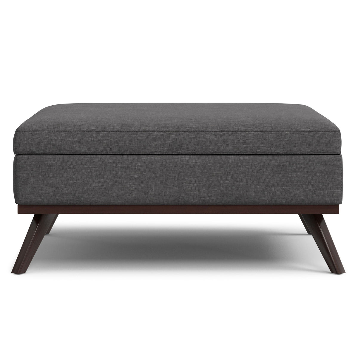 Square lift-top coffee table and storage ottoman in dark gray fabric by HouseOfZazla on Tampa Home & Garden Store